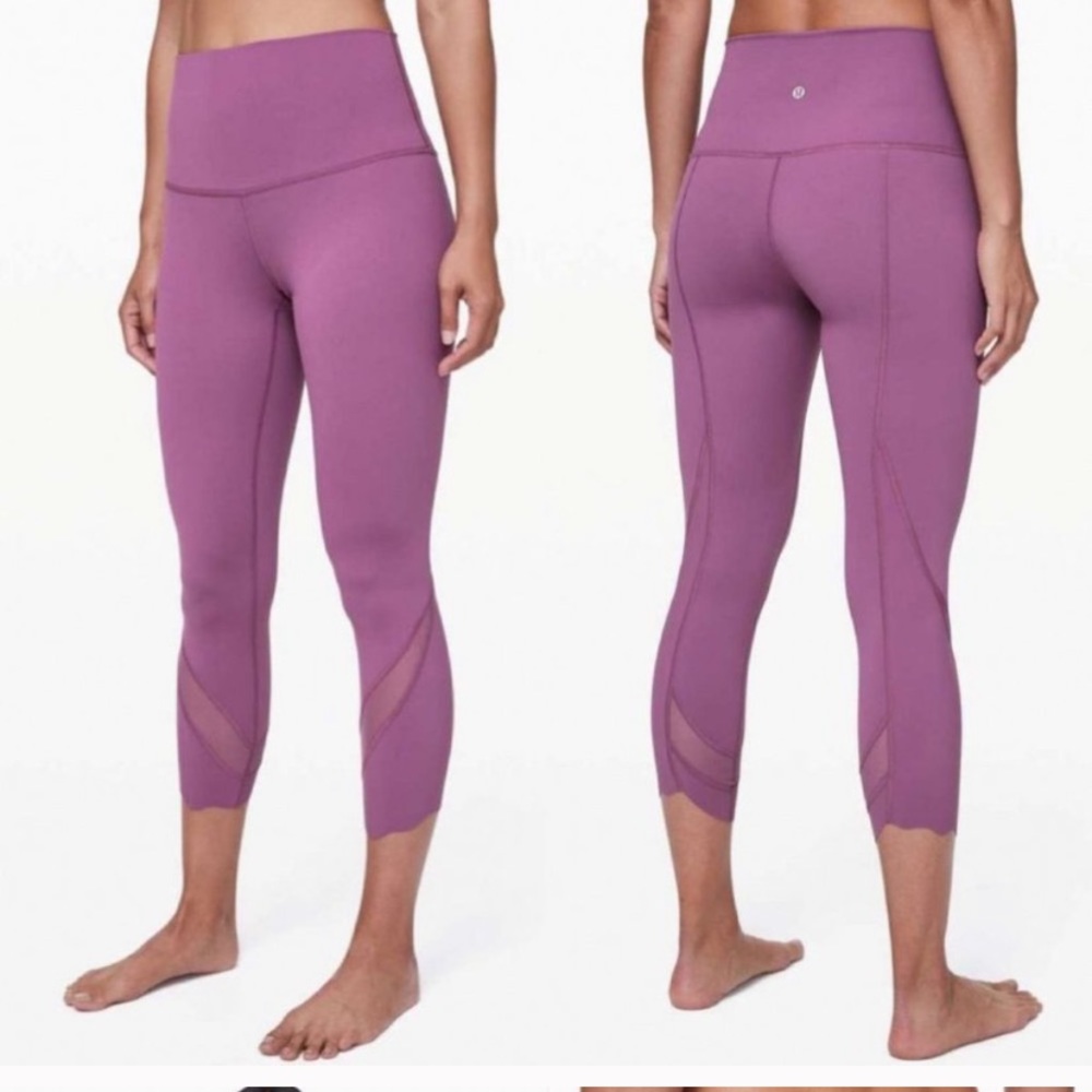 Lululemon scalloped crop leggings